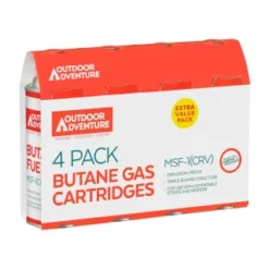 Outdoor Adventure Butane Gas Cartridges 4pk -Cheap A Fresh Garden Store 393129 4pk outdoor adventure butane gas cartridges