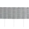 Faux Rattan Grey Boarder Fencing - 100 X 35cm