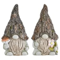 B&M Solar Rustic Gonk Gnome Ornament - Mushroom -Cheap A Fresh Garden Store 393242 solar rustic gonk gnome ornament group