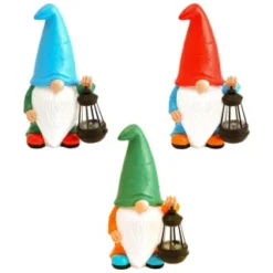 B&M Garden Gonk Ornament With Solar Lantern - Red -Cheap A Fresh Garden Store 393259 garden gonk ornament with solar lantern group