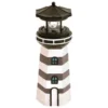 B&M Lighthouse Ornament With Rotating Solar Light - Grey