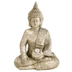 B&M Sitting Buddha Ornament With LED Light