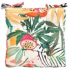 B&M Luxury Seat Pad - White Tropical Print
