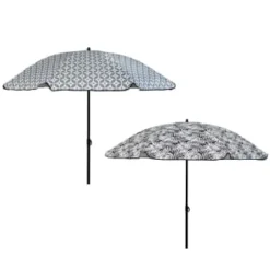 B&M Urban Eden Printed Parasol 1.8m - Geo -Cheap A Fresh Garden Store 393760 urban eden 1 8m printed parsasol group