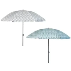 B&M Ocean Air Printed Parasol 1.8m - Geo -Cheap A Fresh Garden Store 393762 ocean air 1 8m printed parsasol group