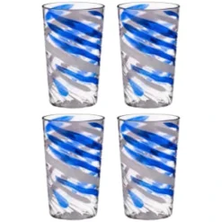 B&M Ocean Air Swirl Tumblers 4pk