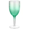 B&M Bloom Fade Wine Glass - Green
