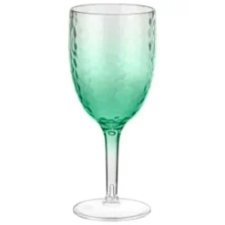 B&M Bloom Fade Wine Glass - Green