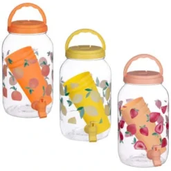 B&M Drinks Dispenser - Strawberries -Cheap A Fresh Garden Store 394274 fruit print dispenser main