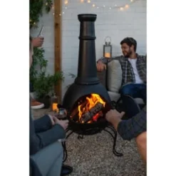 B&M La Hacienda Muricia Steel XL Chimenea 136cm -Cheap A Fresh Garden Store 395424 la hacienda murcia steel xl chimenea supplier 4