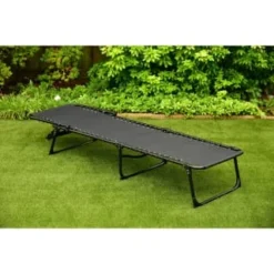 Vancouver Premium 3 Position Folding Relaxer Bed - Black -Cheap A Fresh Garden Store 395731 vancouver premium 3 position folding relaxer bed 4