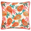 B&M Papaya Print Shower Resistant Cushion 43 X 43cm