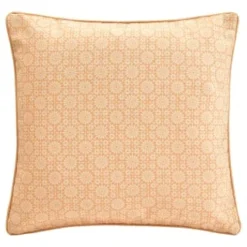 B&M Floral Shower Resistant Two Sided Cushion 43 X 43cm - Yellow